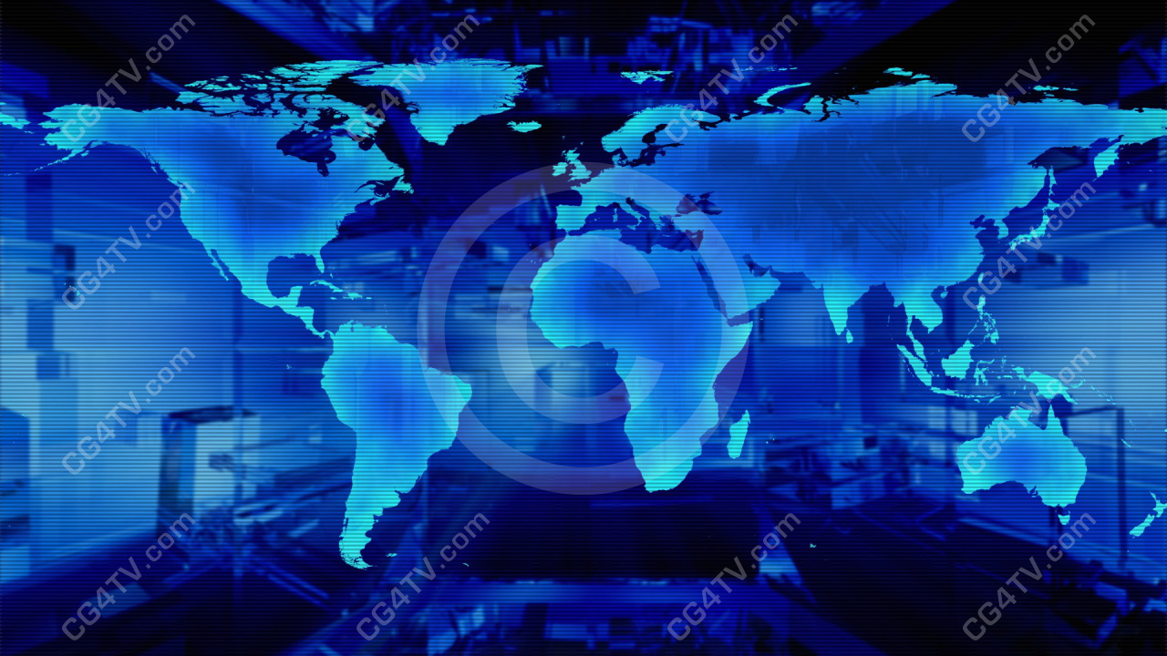 World Map Animated Background Full HD Clip