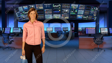 Financial News Virtual Set Large Camera 2