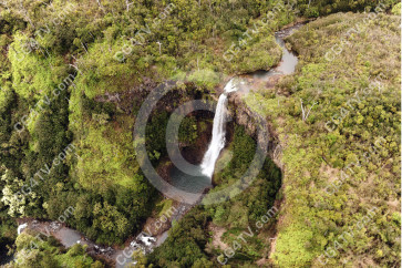 Waterfall Kauai, Aerial - Hanapepe Valley