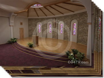 Church Virtual Set