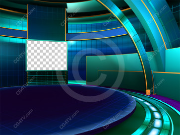 Talk Show Virtual Set Green Camera 4 high resolution