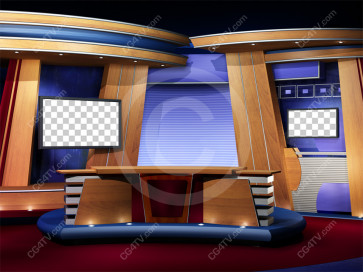 Classic Virtual News Set Camera 2 high resolution