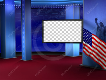 Political News Virtual Set Camera 5 high resolution