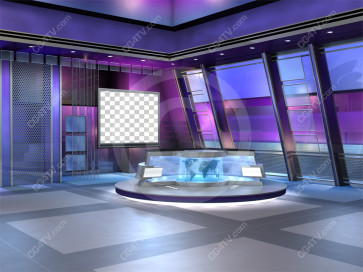 Flex Virtual News Set -- Camera 1