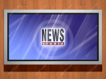 News Virtual Studio Set for two anchors -- Camera 9