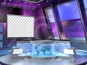 Flex Virtual News Set