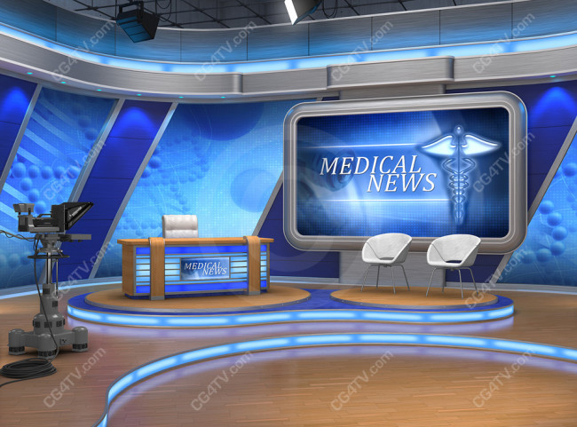 Medical News Virtual Set Royalty Free Full Hd Background For Green Screen Video Editing