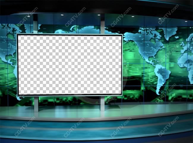 News and Interviews Background -- Camera 4. Royalty free full hd background  for green screen video editing