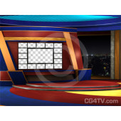 Multi Screen News Set -- Camera 6