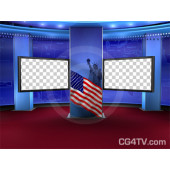 Political News Virtual Set Camera 1
