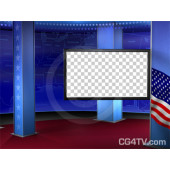 Political News Virtual Set Camera 2