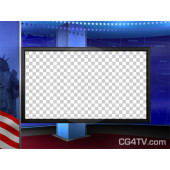 Political News Virtual Set Camera 7