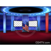 Political News Virtual Set Camera 8