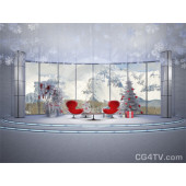 Christmas Virtual Set -- Camera 1