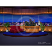 Classic Talk Show Virtual Set -- Camera 1