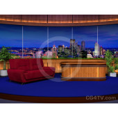 Classic Talk Show Virtual Set -- Camera 2