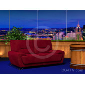 Classic Talk Show Virtual Set -- Camera 3