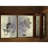 Camera 3. Oriental Virtual Background