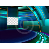 Talk Show Virtual Set Green Camera 4