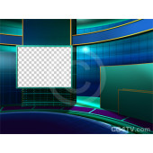 Talk Show Virtual Set Green Camera 6