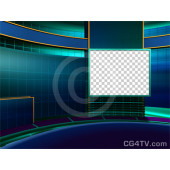 Talk Show Virtual Set Green Camera 7