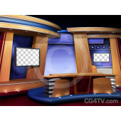 Classic Virtual News Set  Camera 3