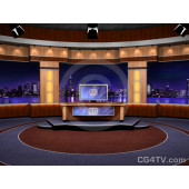 Virtual Newsroom for Two Hosts -- Camera 1