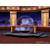 Virtual Newsroom for Two Hosts -- Camera 6