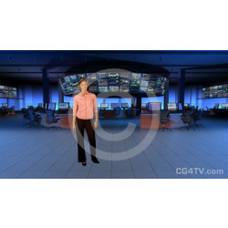 Financial News Virtual Set Preview