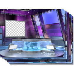 Flex Virtual News Set