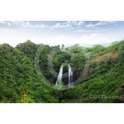 Landscape with waterfall picture