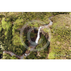 Waterfall Kauai, Aerial - Hanapepe Valley