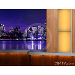 Virtual Newsroom for Two Hosts -- Camera 4