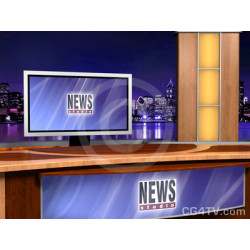 Virtual Newsroom for Two Hosts -- Camera 7