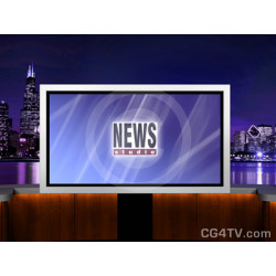 Virtual Newsroom for Two Hosts -- Camera 9