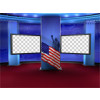 Political News Virtual Set -- Camera 1