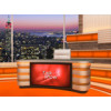 Talk Show Virtual Set Orange -- Camera 5