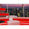 Talk Show Virtual Set Red -- Camera 6