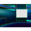 Talk Show Virtual Set Green -- Camera 7