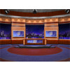 News Virtual Studio Set for two anchors -- Camera 1