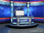 Sport News Studio Set Blue Camera 3