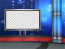 Sport News Studio Set Blue Camera 4