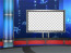 Sport News Studio Set Blue Camera 5