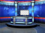 Sport News Studio Set Blue Camera 6
