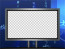 Sport News Studio Set Blue Camera 9