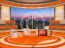 Talk Show Virtual Set Orange -- Camera 2 high resolution