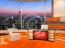 Talk Show Virtual Set Orange -- Camera 3 high resolution