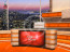 Talk Show Virtual Set Orange -- Camera 5 high resolution
