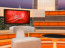 Talk Show Virtual Set Orange -- Camera 7