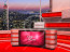 Talk Show Virtual Set Red -- Camera 5 high resolution